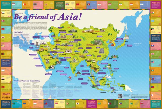 Be a Friend of Asia! Asia Game Map (2010). Be a Friend of Asia! Asia Game Map is a board-game-style map that shares…
