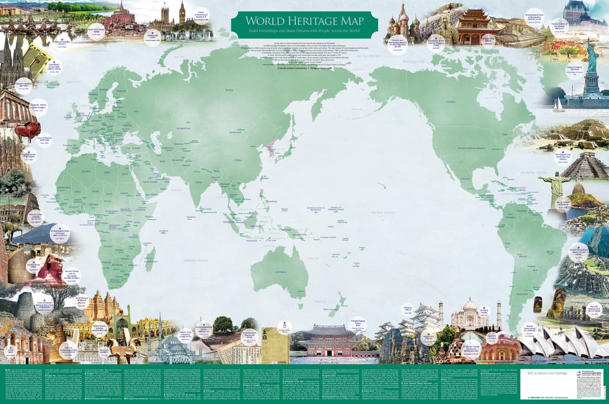 World Cultural Heritage Map (2020). This promotional material introduces 40 cultural heritage sites from around the…